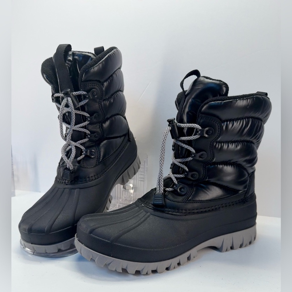 Storm by cougar Cardiff waterproof Warm Black Quilted duck Boots women’s 9